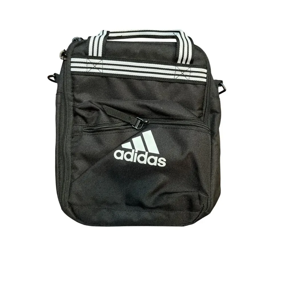 Adidas Insulated Black Squad Lunch Box - Excellent Condition Black & White